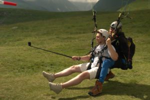 Summer paragliding in Gudauri